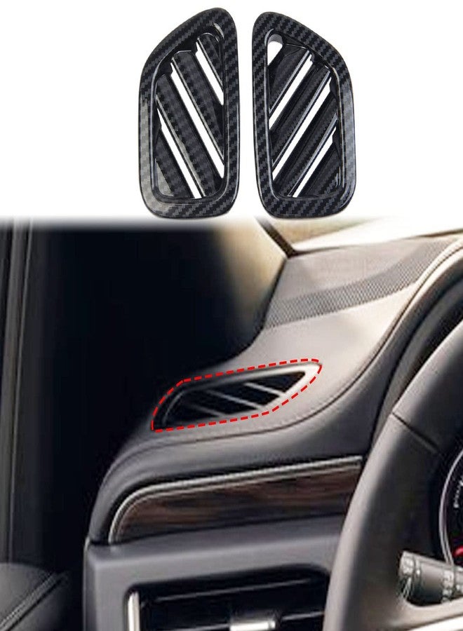 Fewshaw Carbon Fiber Air Vent AC Outlet Cover Trim Above Dashboard Accessories for 2021-2024 Chevy Tahoe Suburban for 2021-2024 GMC Yukon - Image 1